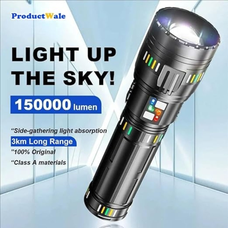 Ліхтарик ручний Bailong BL CB W518, акумуляторний, LED