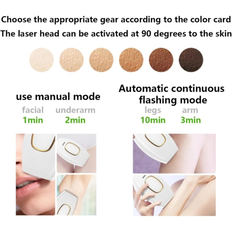 Портативний фотоепілятор IPL Hair Removal Device