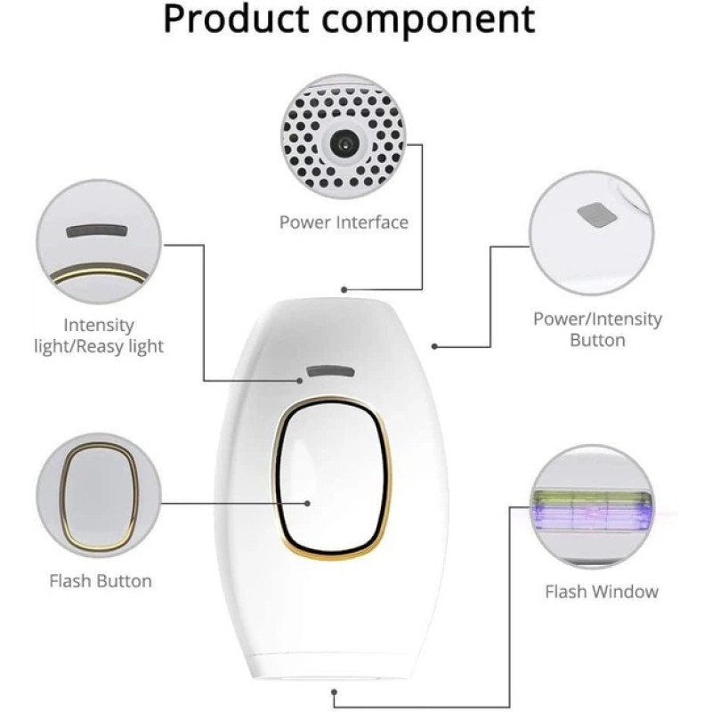 Портативний фотоепілятор IPL Hair Removal Device