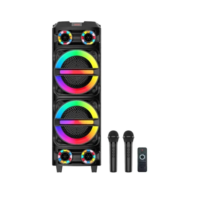 Акустична система ZQS8231, з Bluetooth 5.0, 2 радіомікрофонами, USB, SD, FM