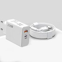 Сетевое зарядное устройство 200W с USB-C и USB-A, кабель Type-C