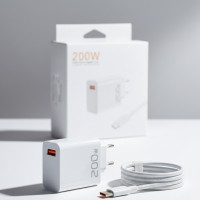 Зарядний пристрій USB 200W, з кабелем USB-C
