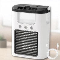 Мини-кондиционер Ice Cooler K918, с увлажнением, LED-подсветкой, 3 режима, USB