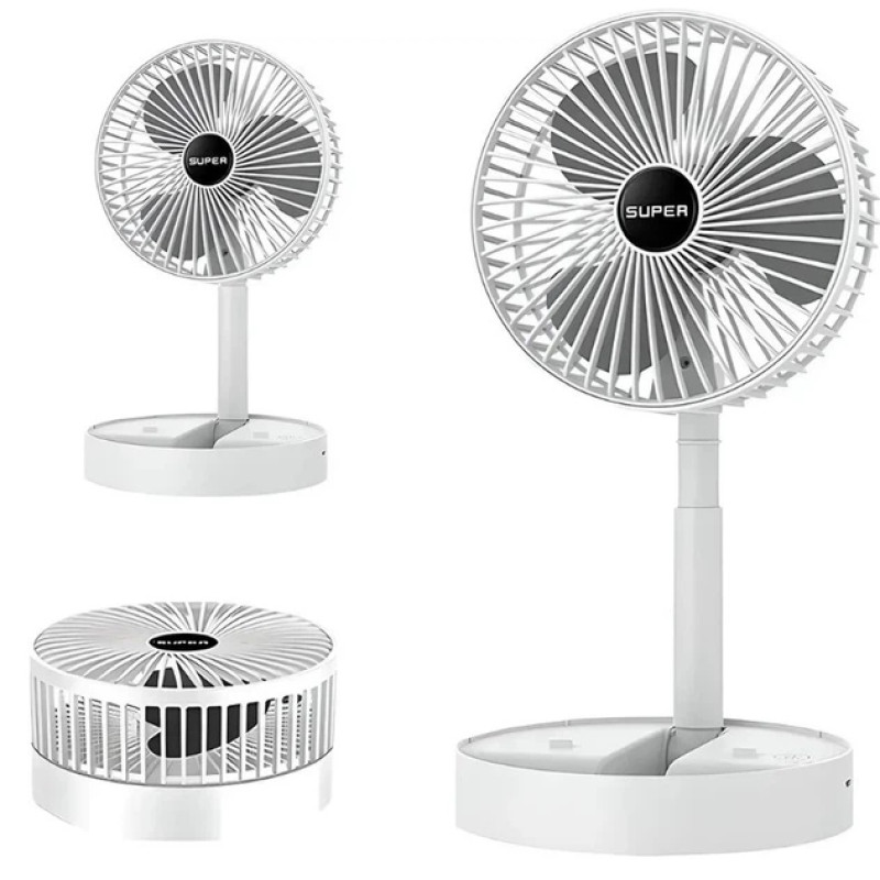 Міні вентилятор FAN F-51, 5 Вт, 3 швидкості, USB, складаний