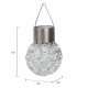 Садовый солнечный светильник Crystal Garden Light, подвесной, 11,5×8 см