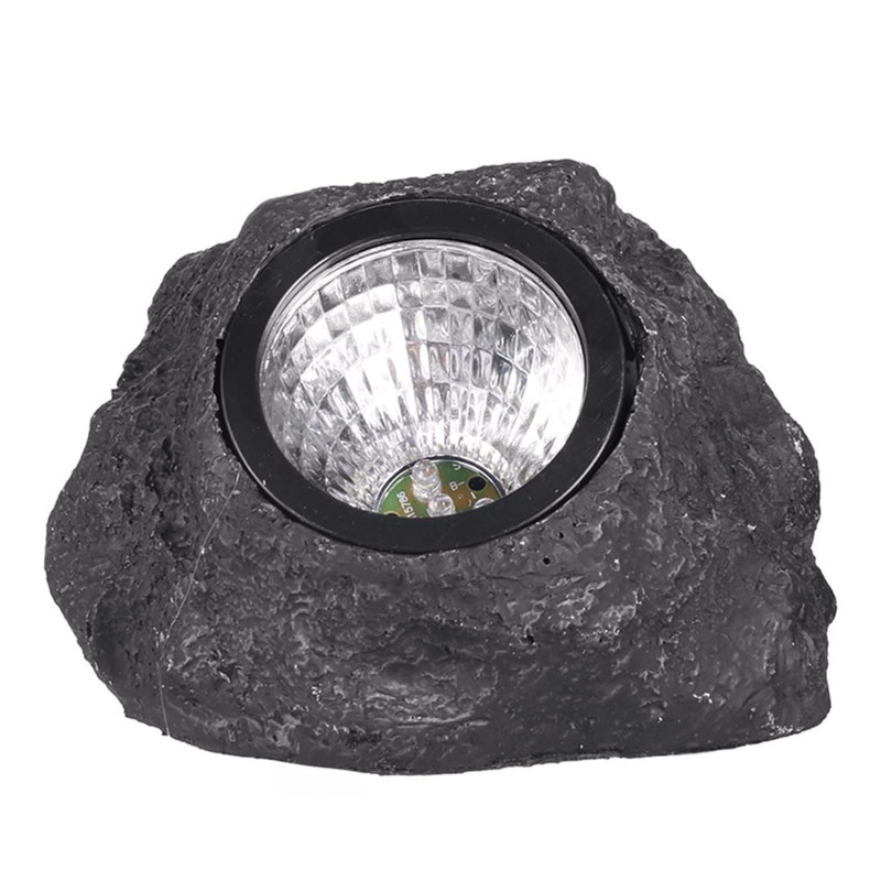 Садовий сонячний світильник Garden Light Stone, світлодіодний, декоративний камінь