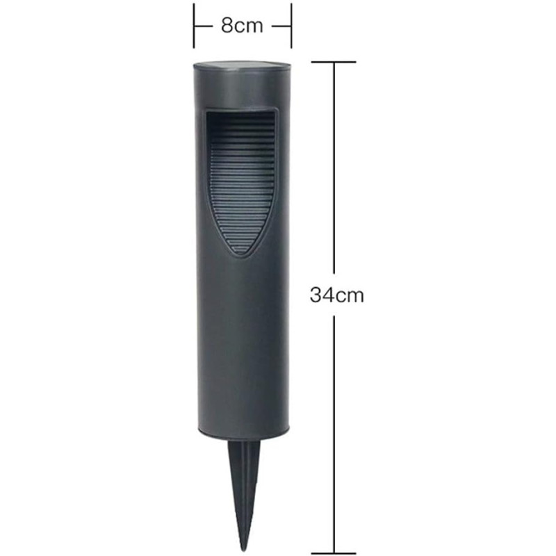 Садовий сонячний світильник Garden Light 2, стовпчик, 34х8 см, IP65