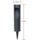 Садовый солнечный светильник Garden Light 2, столбик, 34×8 см, IP65- Замовити за ціною 366 грн.
