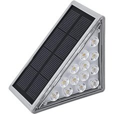 Садовий сонячний світильник для сходів, 8 LED, 8×8×5,5 см,