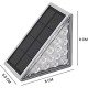 Садовый солнечный светильник для лестниц, 8 LED, 8×8×5,5 см,- Замовити за ціною 218 грн.