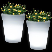 Садовий вазон із підсвічуванням Garden Light Vase, 4 LED 1 шт