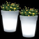 Садовий вазон із підсвічуванням Garden Light Vase, 4 LED 1 шт