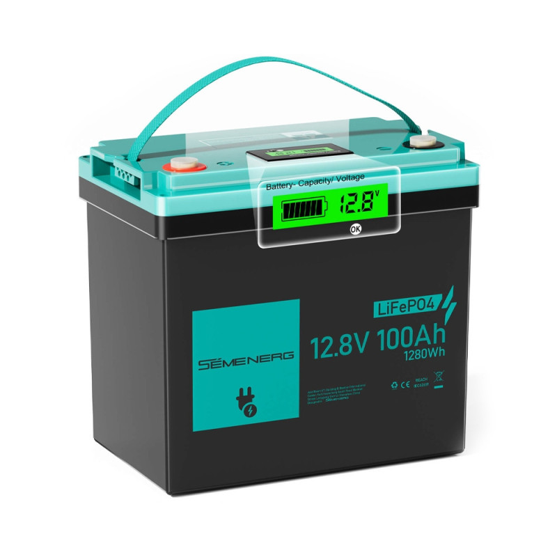 Акумулятор SEMENERG Mini LiFePO4, 12.8V 100Ah, 1280Wh