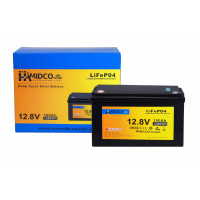 Акумулятор HAMIDCO Solar LiFePO4, 12.8V 100Ah, 1280Wh, з LCD-дисплеєм