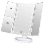 Зеркало косметическое SUPERSTAR Magnifying Mirror, складное, с LED-подсветкой