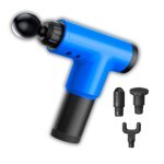 Массажёр ручной аккумуляторный Fascial Gun KH-320, 7 скоростей, 4 насадки