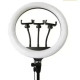 Кольцевая лампа QX-360, 14" (36 см), LED, 3 режима света, USB, крепление для штатива и телефона