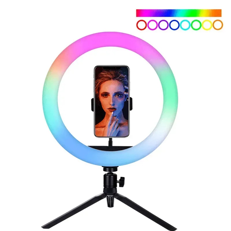 Кільцева лампа MJ-36 RGB, 14" (36 см), мульти-режимне підсвічування, USB
