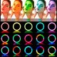 Кольцевая лампа MJ-36 RGB, 14" (36 см), мульти-режимная подсветка, USB- Замовити за ціною 476 грн.