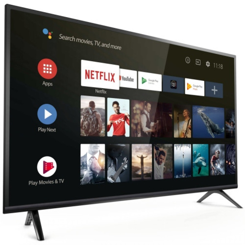 Smart TV S55, 55", 4K Ultra HD, Android 15, Wi-Fi, Bluetooth, DVB-S2/T2/C, голосовий пульт