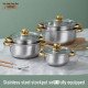 Набор кастрюль SOUP POT G-A11, 5 шт., нержавеющая сталь