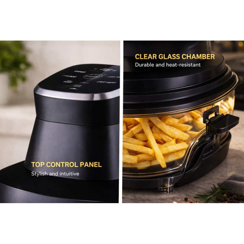 Air fryer MS-3228, 7 л, скляна чаша- Замовити за ціною 2614 грн.