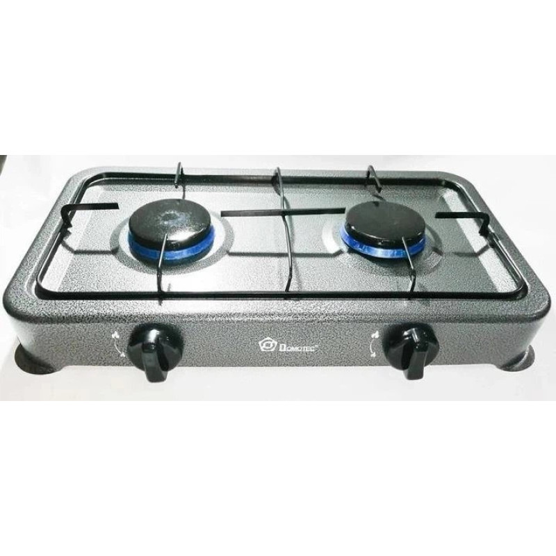 Газова плита Domotec MS-6602, 2 конфорки, настільна