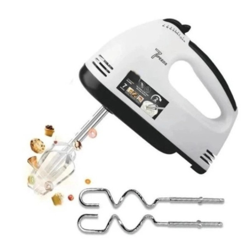 Міксер ручний Domotec MS-6633W, 400 Вт, 7 швидкостей