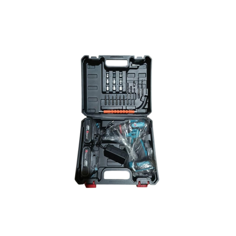 Ударный шуруповёрт Domotec 36V, 2 АКБ, кейс с насадками