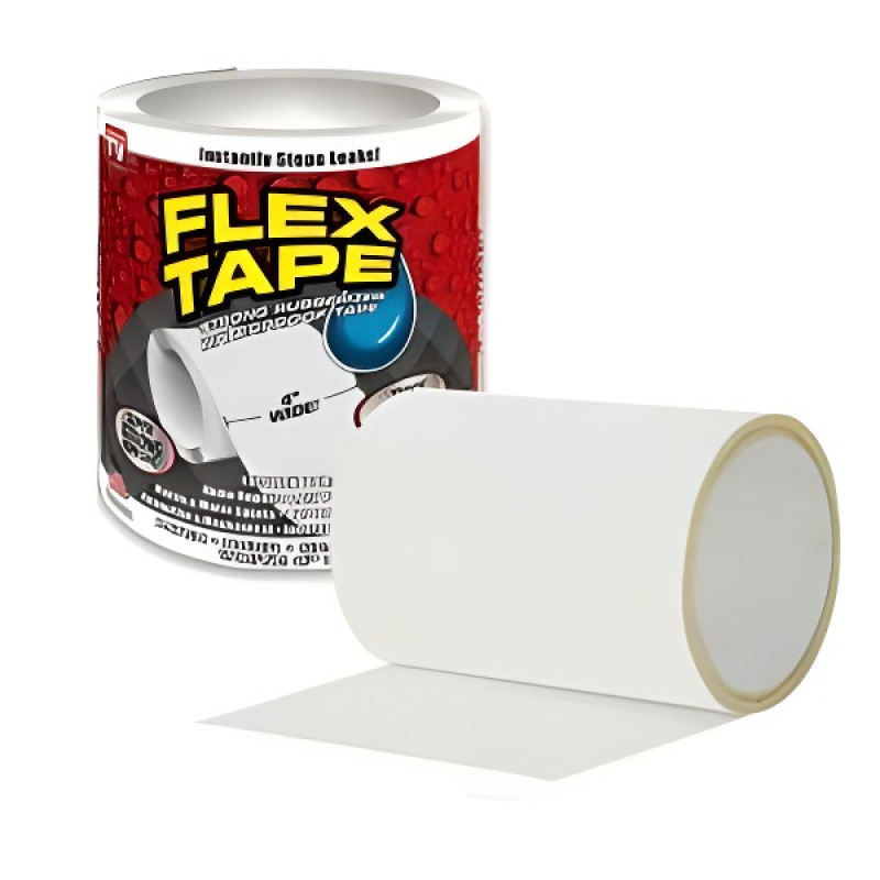 Надміцна скотч-стрічка Flex Tape 10 см (чорна/біла)