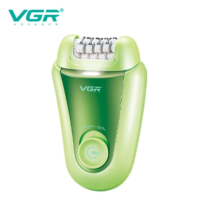 Епілятор VGR V-758, 2 в 1, з насадкою-бритвою, 32 пінцети, USB Type-C