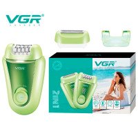 Эпилятор VGR V-758, 2 в 1, с насадкой-бритвой, 32 пинцета, USB Type-C