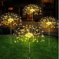 Садовий світлодіодний світильник на сонячній батареї Феєрверк, 150 LED, IP65, 2 шт