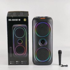 Акумуляторна колонка MS-2041BT-W, з бездротовим мікрофоном