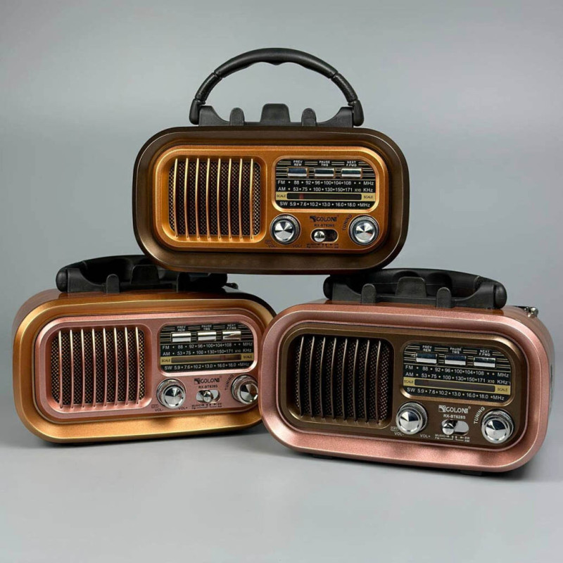 Радиоприёмник GOLON RX-BT628S, Bluetooth, USB, SD, солнечная панель- Замовити за ціною 548 грн.