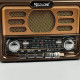 Радіоприймач GOLON RX-BT6061S, Bluetooth, USB, SD, сонячна панель