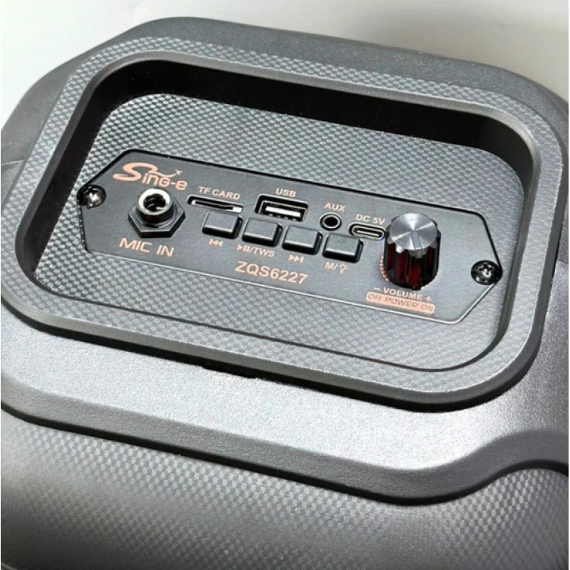 Портативная Bluetooth-колонка SPS ZQS6227, с беспроводным микрофоном- Замовити за ціною 1404 грн.