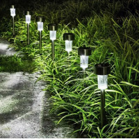 Садовий світильник Garden Light Lawn Lamp, 31 см, на сонячній батареї, комплект 12 шт.