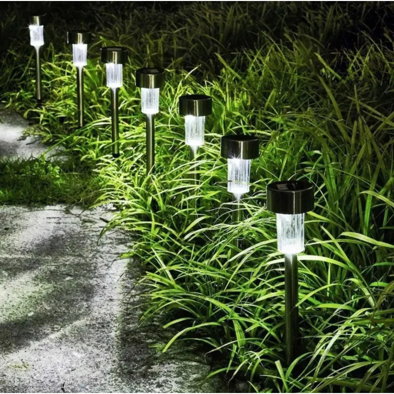 Садовый светильник Garden Light Lawn Lamp, 31 см, на солнечной батарее, комплект 12 шт.- Замовити за ціною 627 грн.