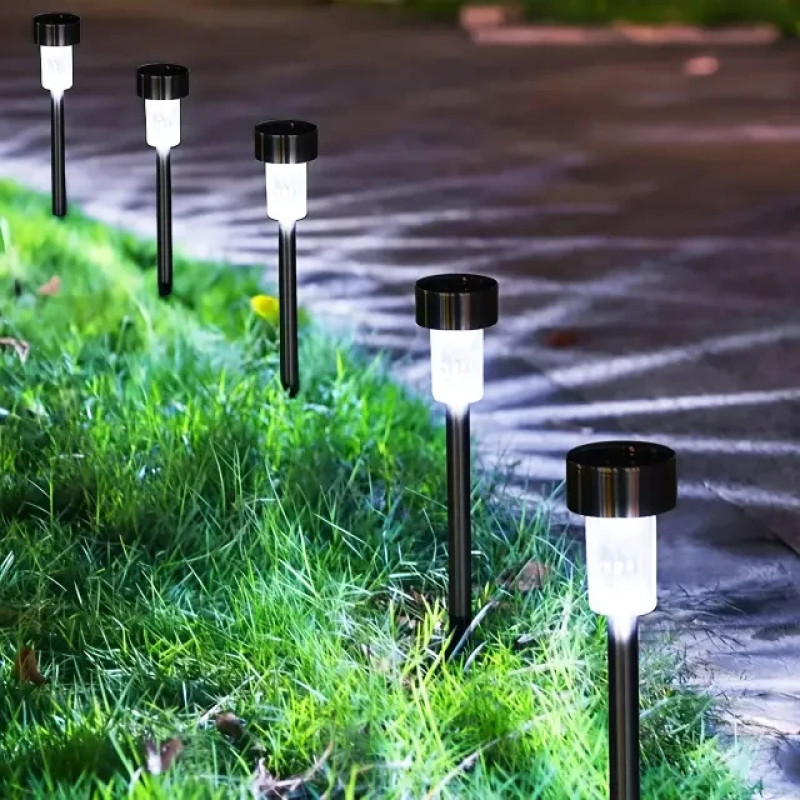 Садовый светильник Garden Light Lawn Lamp, 31 см, на солнечной батарее, комплект 12 шт.- Замовити за ціною 627 грн.