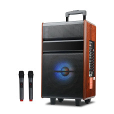 Портативна колонка ART LIVE 12, Bluetooth, USB, FM, караоке, 1200W