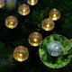 Садовий світильник Garden Light, кулястий з бульбашками, на сонячній батареї, 20 шт(1уп)