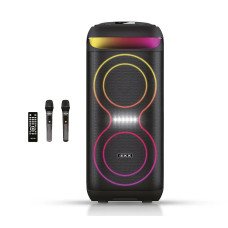 Портативна акустика ZXX-5505, 40 Вт, 2&times;6,5", Bluetooth, USB, FM, караоке
