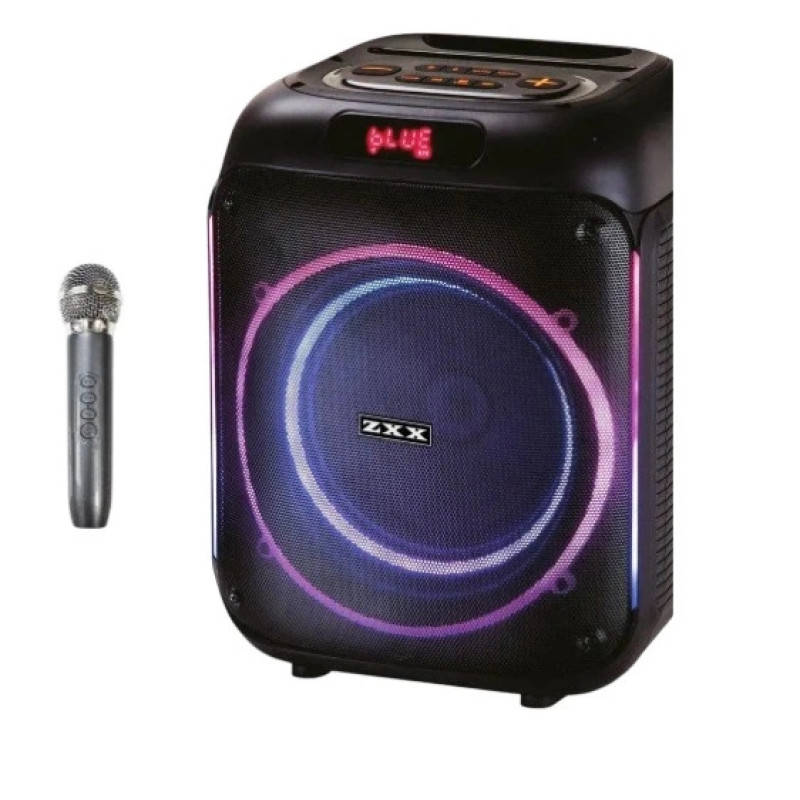 Портативная акустика ZXX-5502, 800 Вт, 8", Bluetooth, TWS, USB, FM, караоке