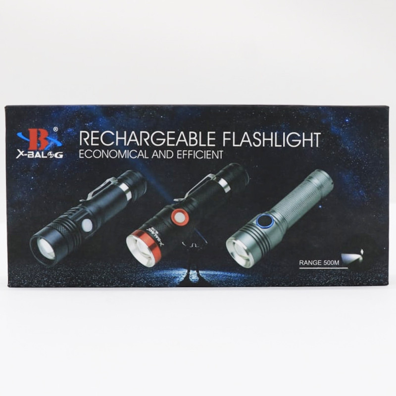 Ліхтар акумуляторний BL 736 T6(7968), зі зумом, USB зарядкою, акумулятор 2800 мАг