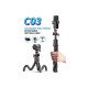 Штатив-трипод C03, гнучкий, для телефону, фотоапарата та екшн-камери, з Bluetooth-пультом