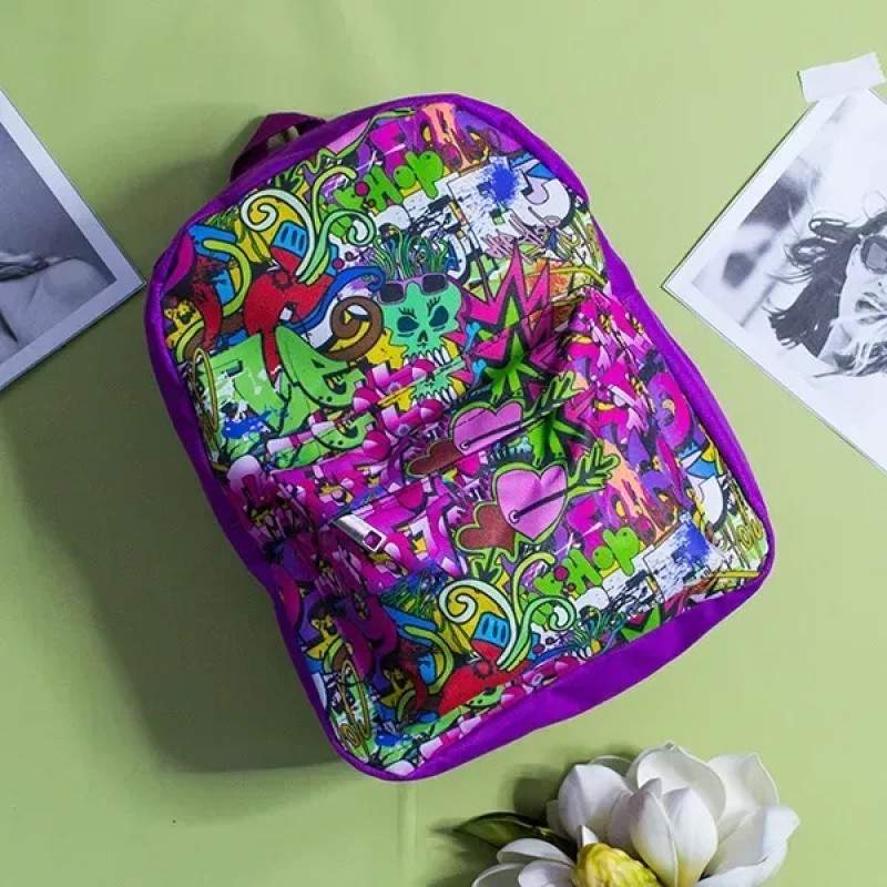 Дитячий рюкзак, 27×23×11 см, з передньою кишенею та бічними кишенями