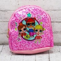 Детский рюкзак LOL, 22×20×12 см, экокожа, с блестящим декором