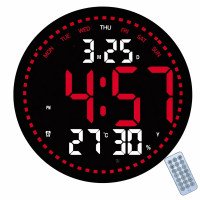 Настенные часы с Bluetooth и пультом управления 2828, LED-дисплей