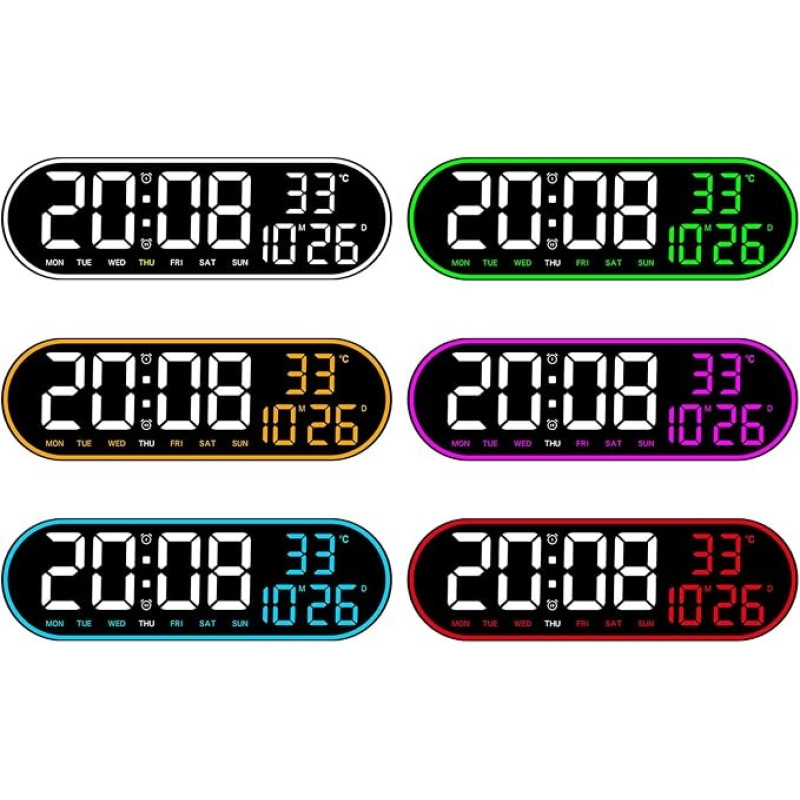 Настольные и настенные часы GH8021, с пультом управления, LED-дисплей, термометр- Замовити за ціною 858 грн.